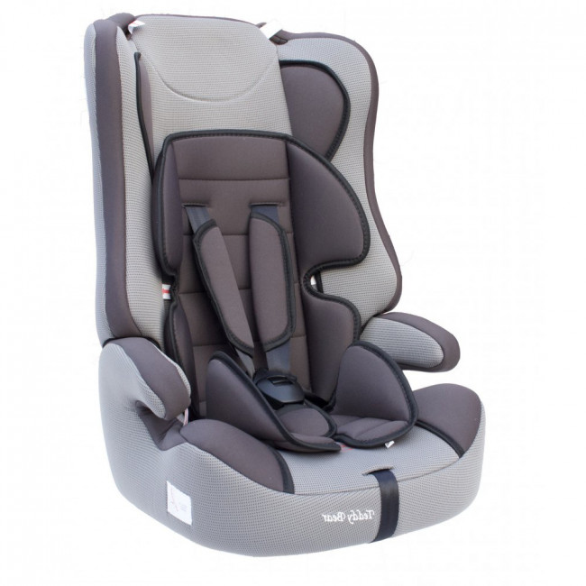 Автокресло 513 RF (Teddy Bear) серое+черное