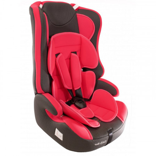 Автокресло 513 RF (Teddy Bear) красное светлое+черное