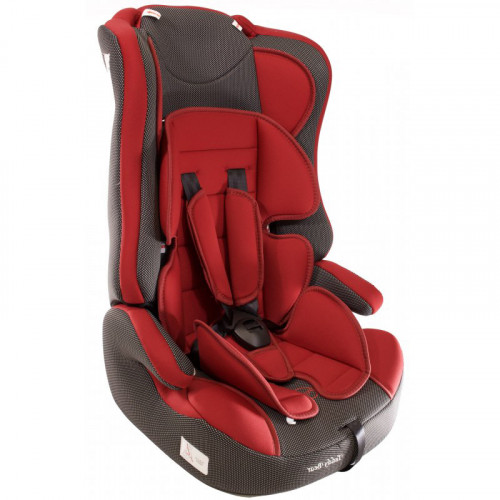 Автокресло 513 RF (Teddy Bear) красное+серое