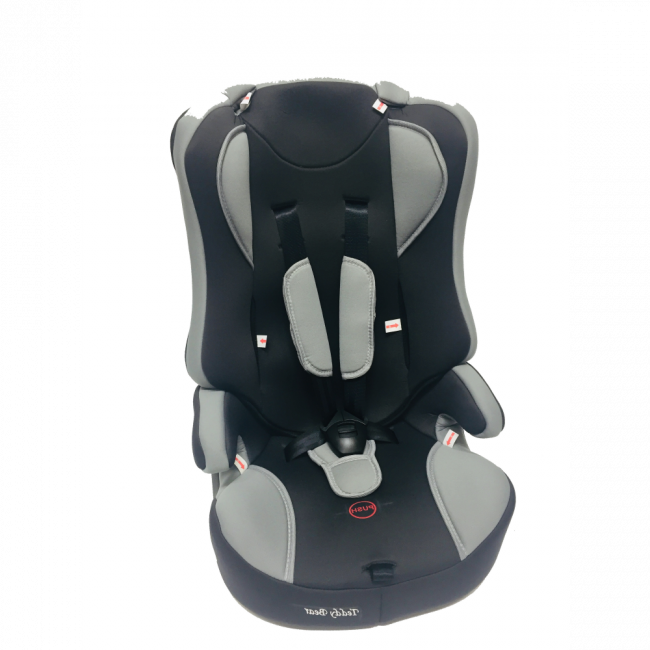 Автокресло 513 RF (без вкладыша) (Teddy Bear) серое и черное